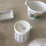 Service à café Lalique Modèle Perles Porcelaine de Limoges