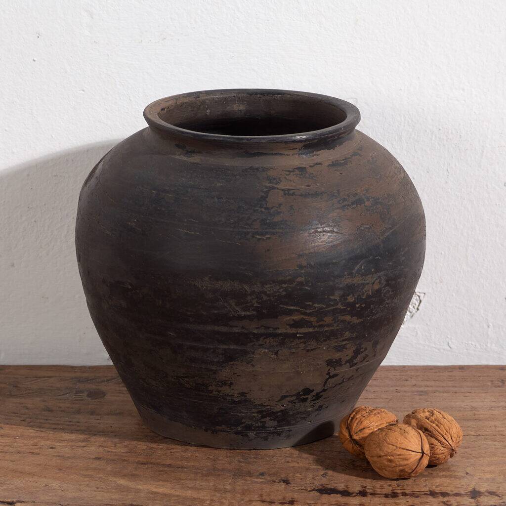 Ancient Asian vase in wabi-sabi style (c.1900) #14
