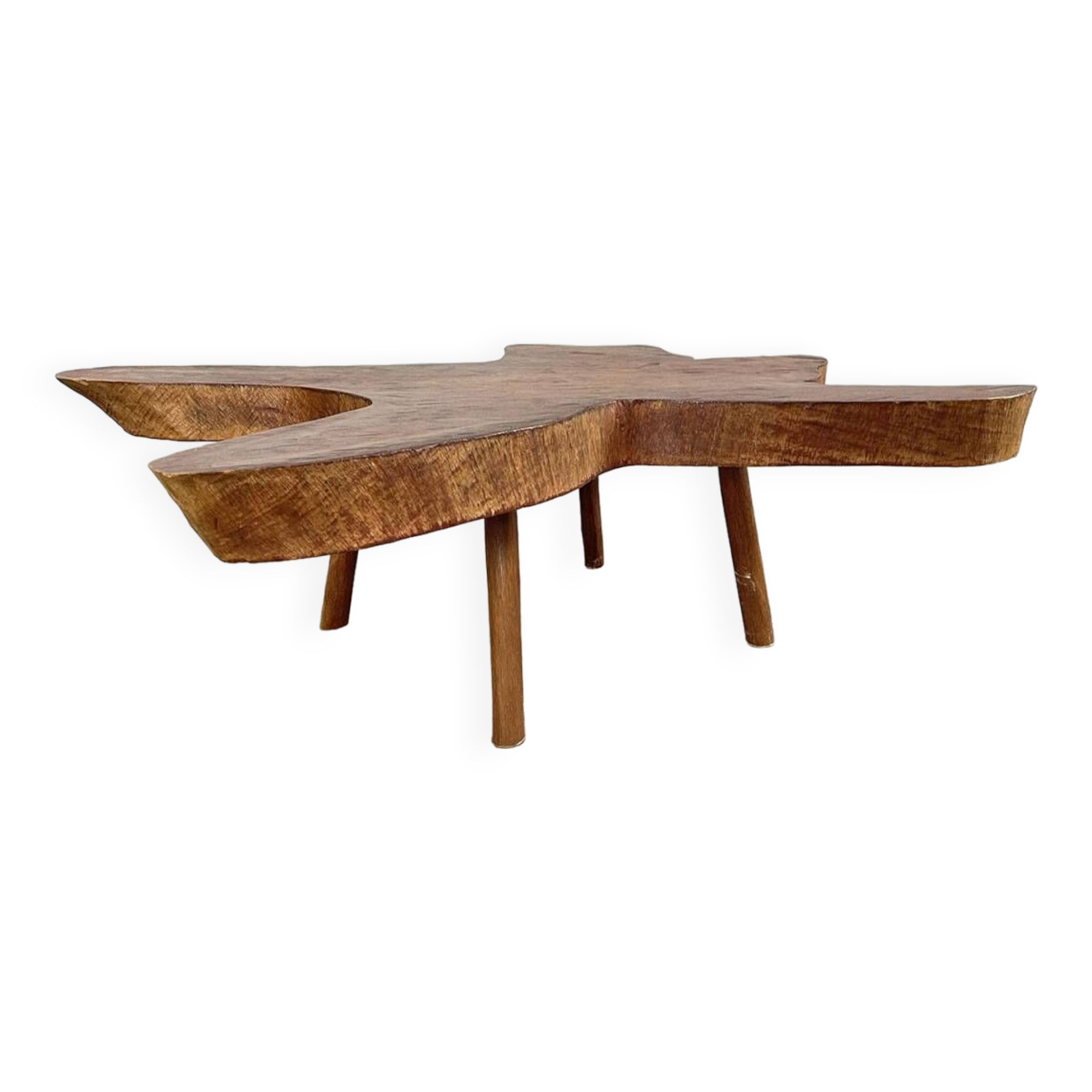 1960s coffee table in redwood