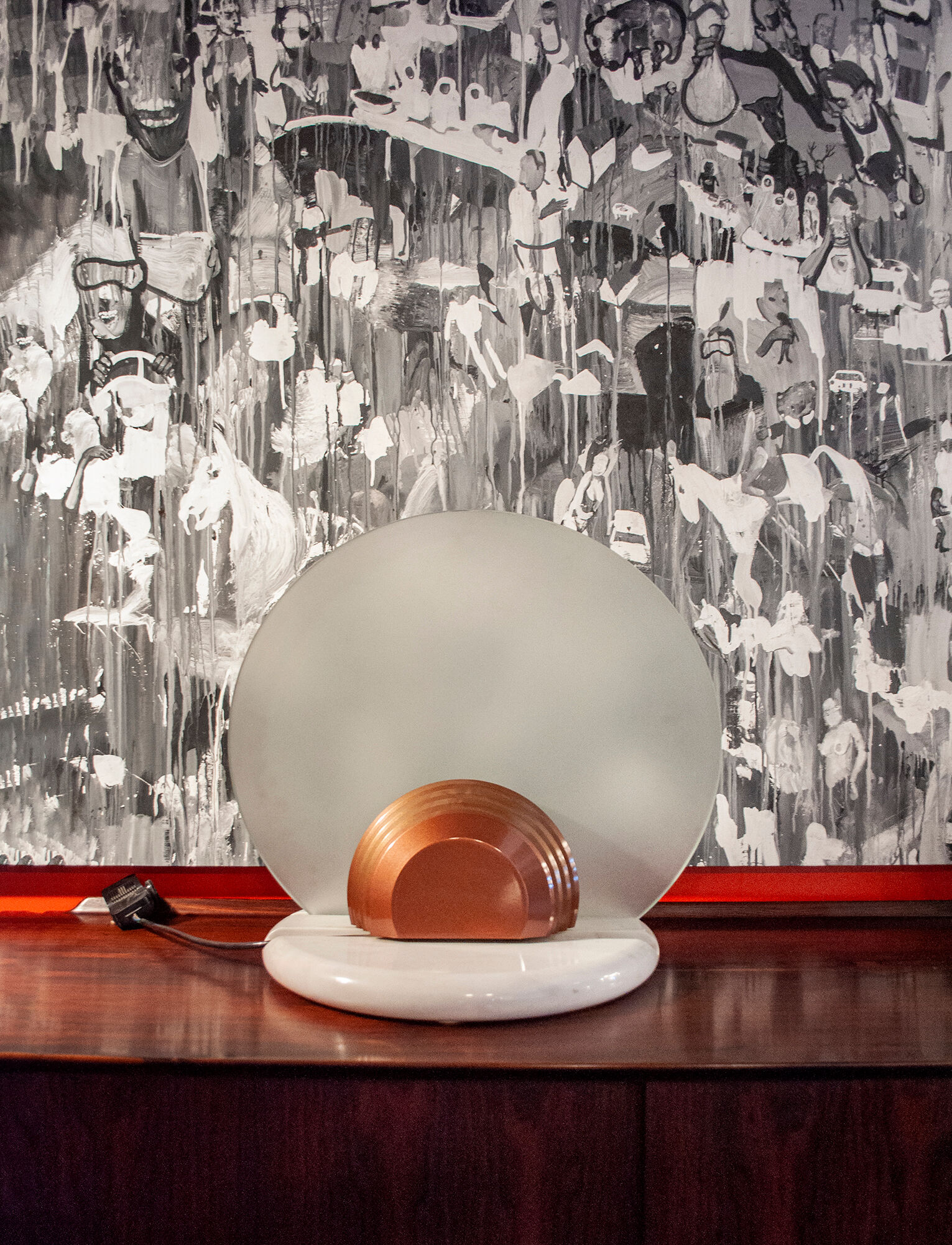 Gong lamps by Bruno Gecchelin for Skipper Italia Year 1981