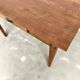 Solid cherry wood desk with spindle legs
