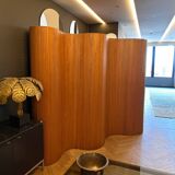 Baumann Sons & Company, large screen made of beech slats circa 1930-1940