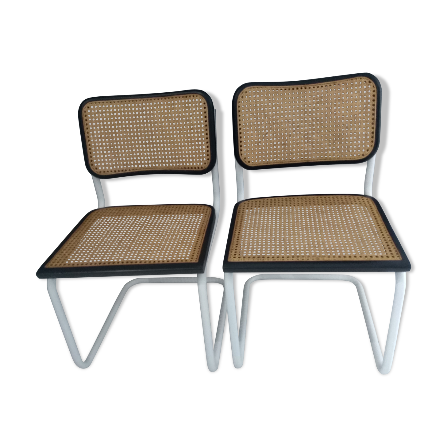 Paire de chaises Cesca B32 par Marcel Breuer 1986