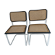 Paire de chaises Cesca B32 par Marcel Breuer 1986