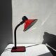 Vintage red metal lamp (Massive)
