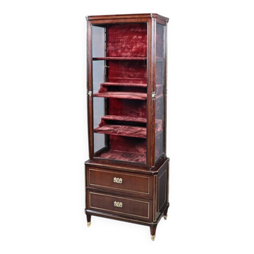 Small Display Cabinet in Mahogany, Louis XVI style – Late 19th Century