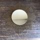 Miroir soleil 1960 rn métal doré