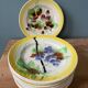 Series of 10 plates in slurry Orchies Moulin des Loups