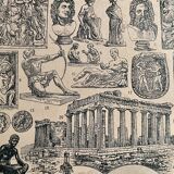 Lithographie sur la Grèce de 1922