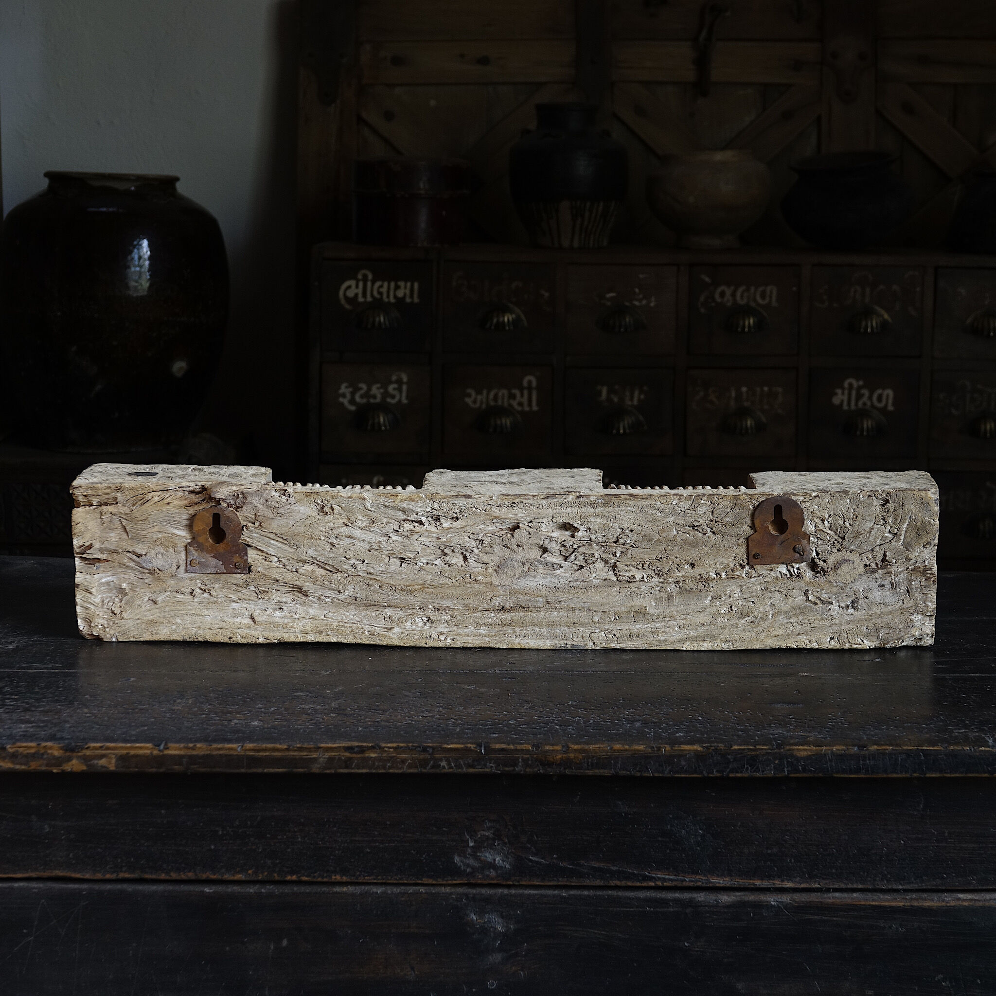 Wooden coat rack
