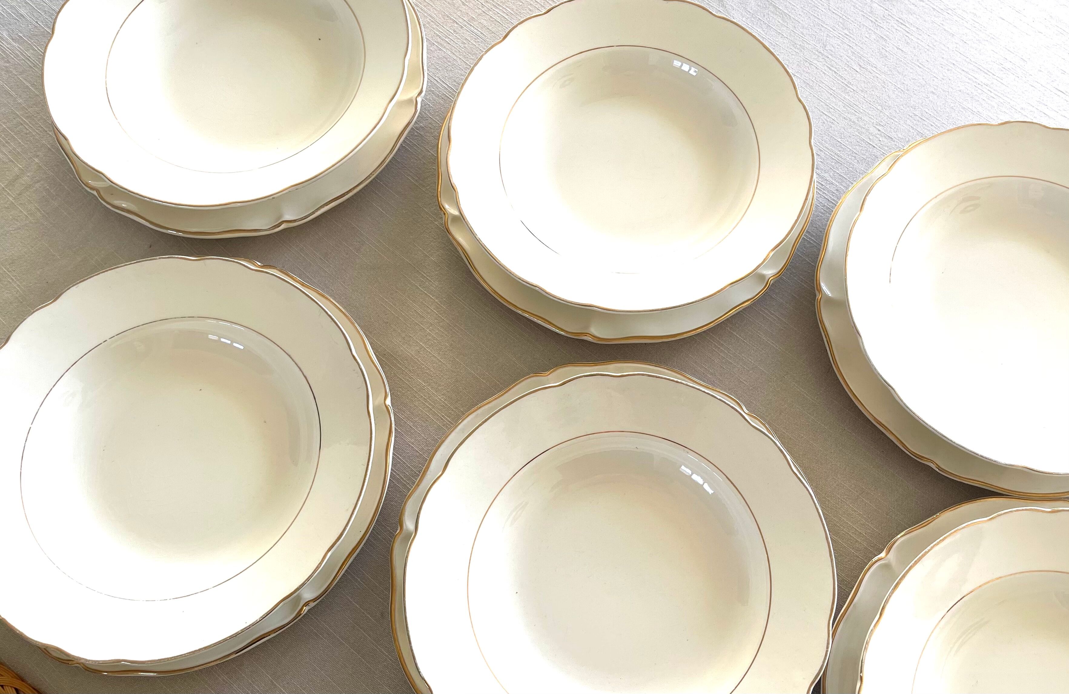 12 plates Villeroy & Boch 1950