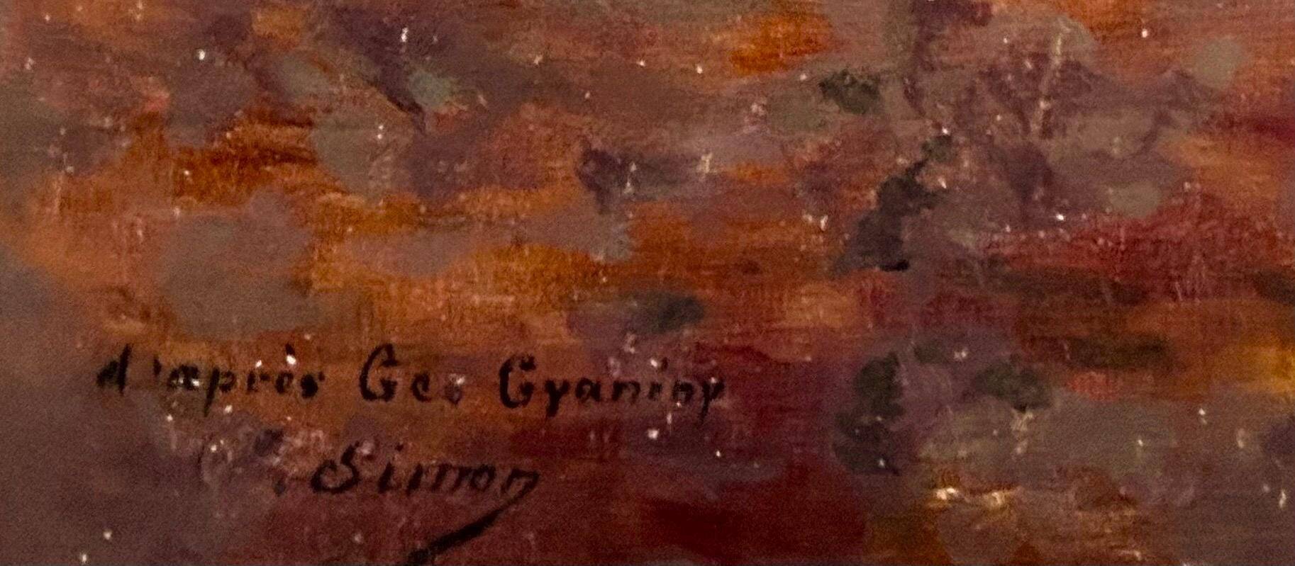 1920s French Riviera Seascape  Oil Painting of Saint Tropez Coast on Panel