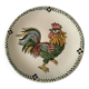 Earthenware plate with polychrome rooster – Martha Kołodziej – 2004