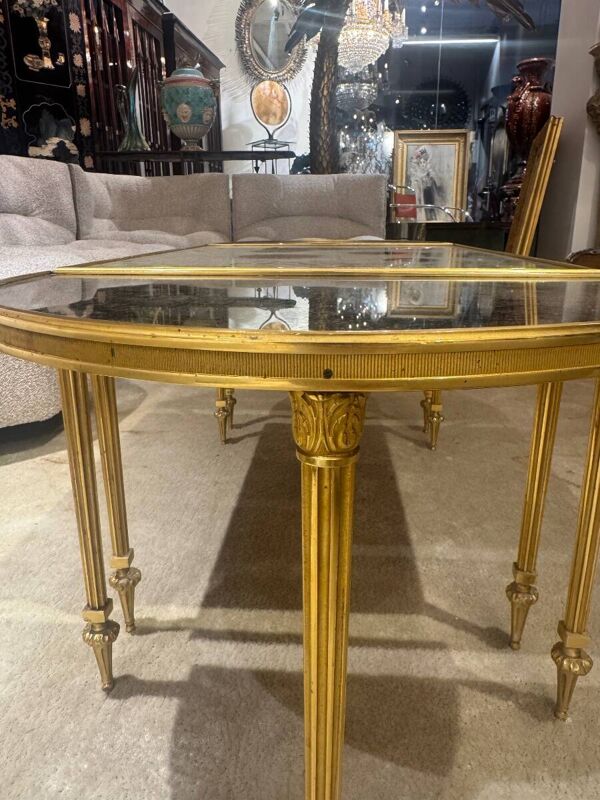Table basse en bronze maison Bagues vers 1950