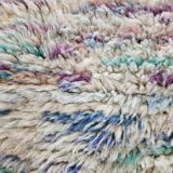 Berber boujaad rug in rustic wool 250 x 185 cm light mottled