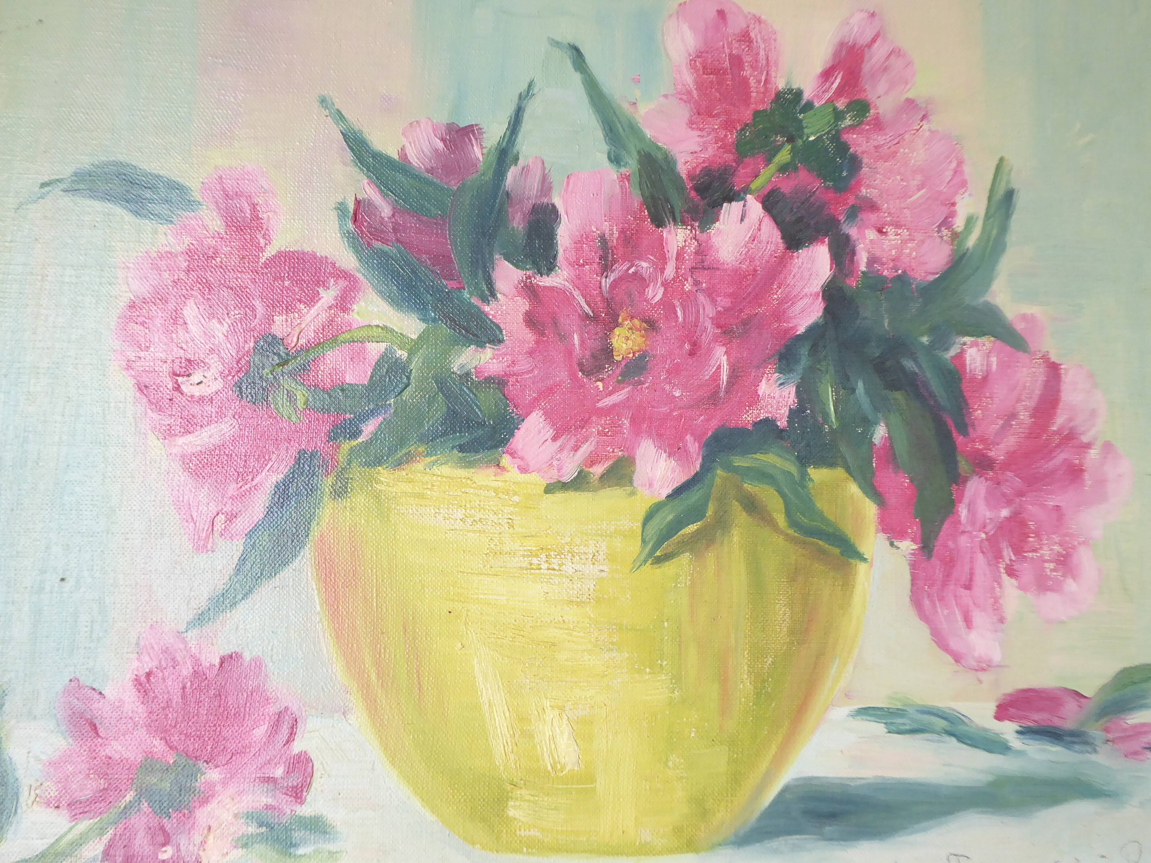 Bouquet de fleurs Huile sur toile
