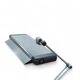 Postmodern, adjustable, weighty / 10 kg / desk lamp / 1980s
