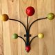 Coat rack wooden balls