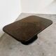 Brutalist coffee table in mixed media by Kneip, signed 1993