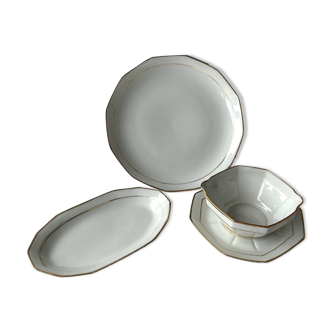 3 Limoges porcelain dishes