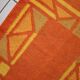 Vintage Persian gabbeh handmade carpet 71cm x 138cm 1970s, 1C470