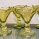 Lot 4 coupes tulipe en verre
