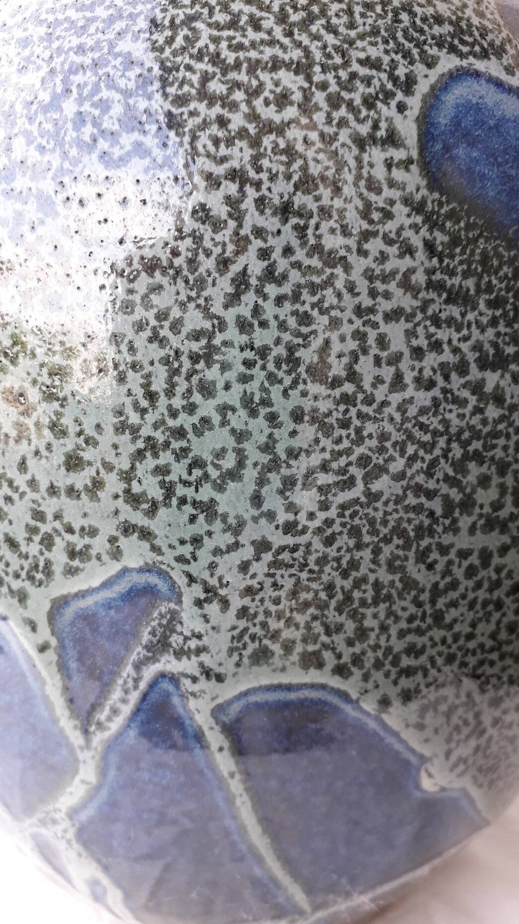 Glazed stoneware vase