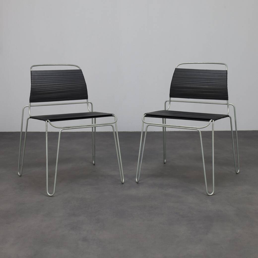 Paire de chaises « Rubber Band » par Tom Dixon, Royaume-Uni, 2005