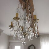 Old stamps chandelier