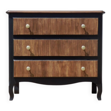 Wenge black chest of drawers