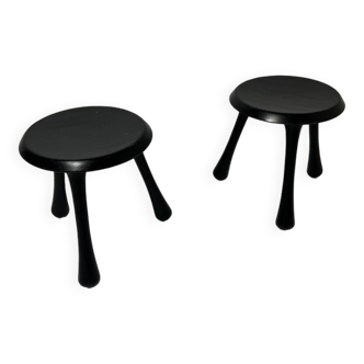 Pair of Ingvar Kamprad tripod stools