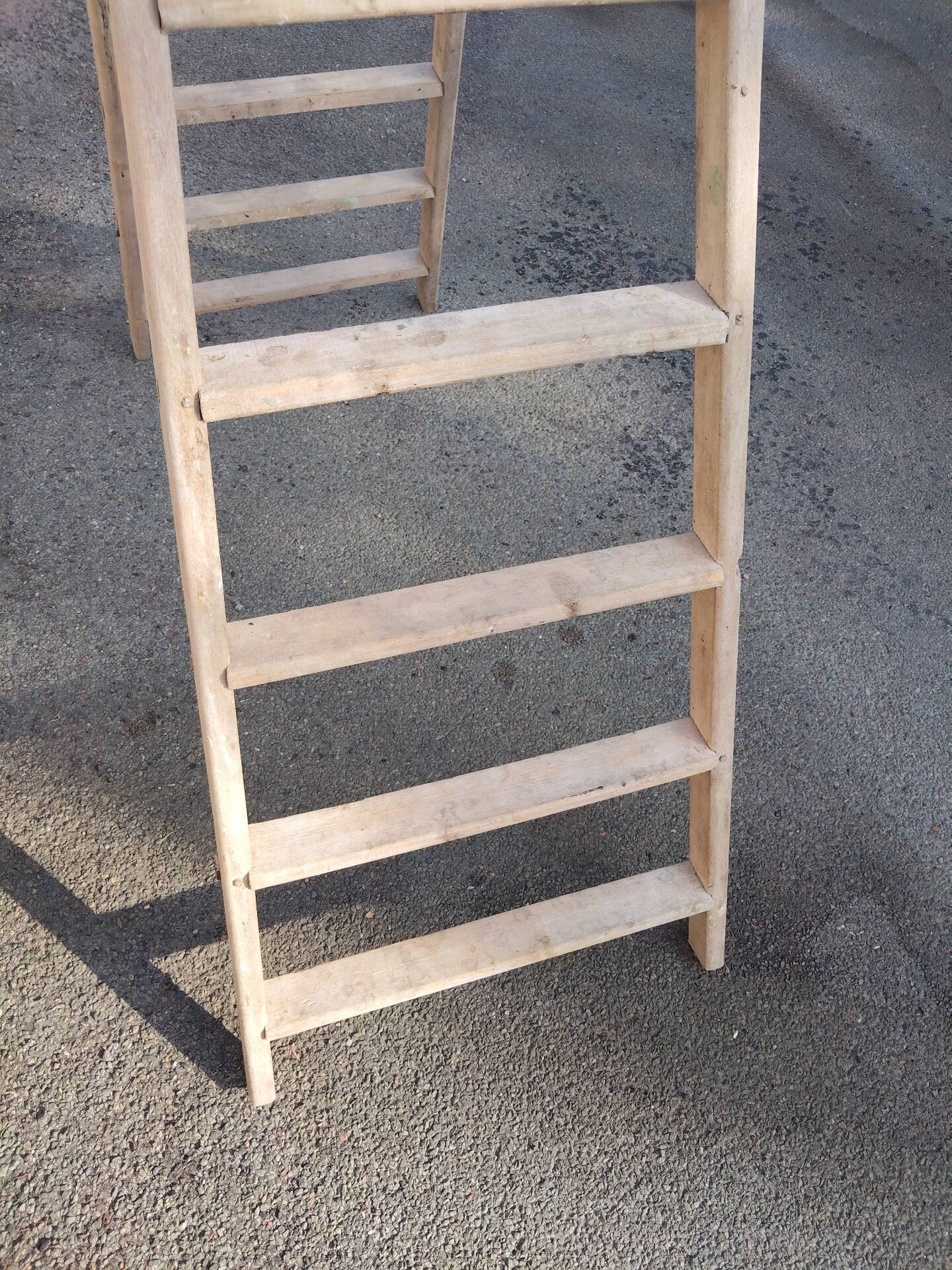 Workshop step stool in wood