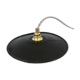 Suspension in black & white enamelled sheet metal