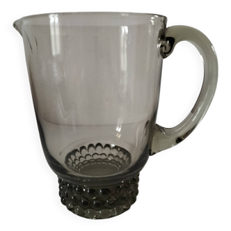 Smoked glass pitcher