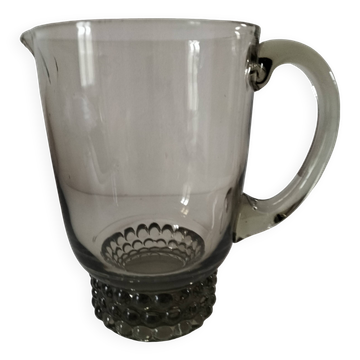 Smoked glass pitcher