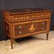 Commode en marqueterie de style Louis XVI italien du 20e siècle
