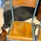 Paire de chaises d'école vintage