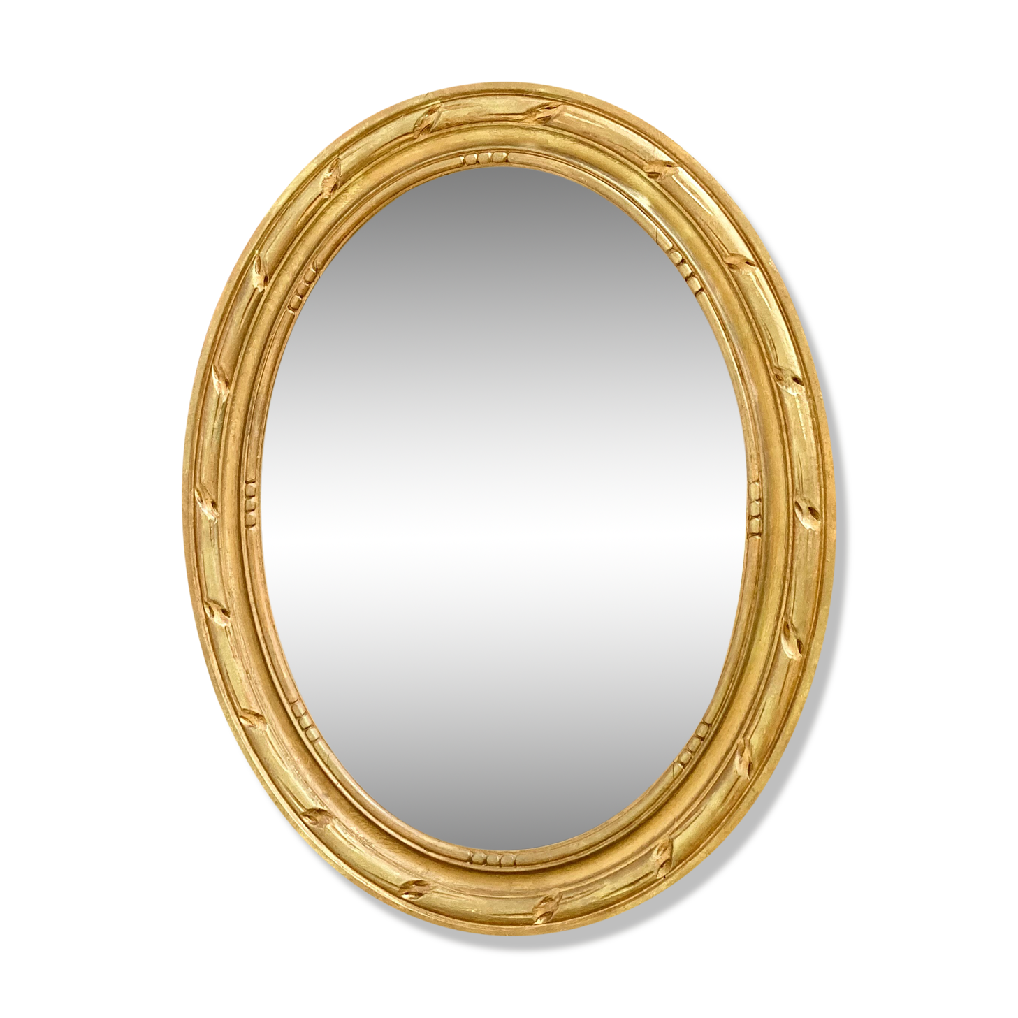 Golden wooden mirror 48x38 cm