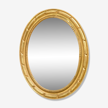 Golden wooden mirror 48x38 cm