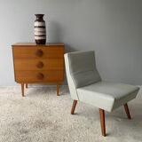 1960’s Belgian mid century bedroom chair / side chair