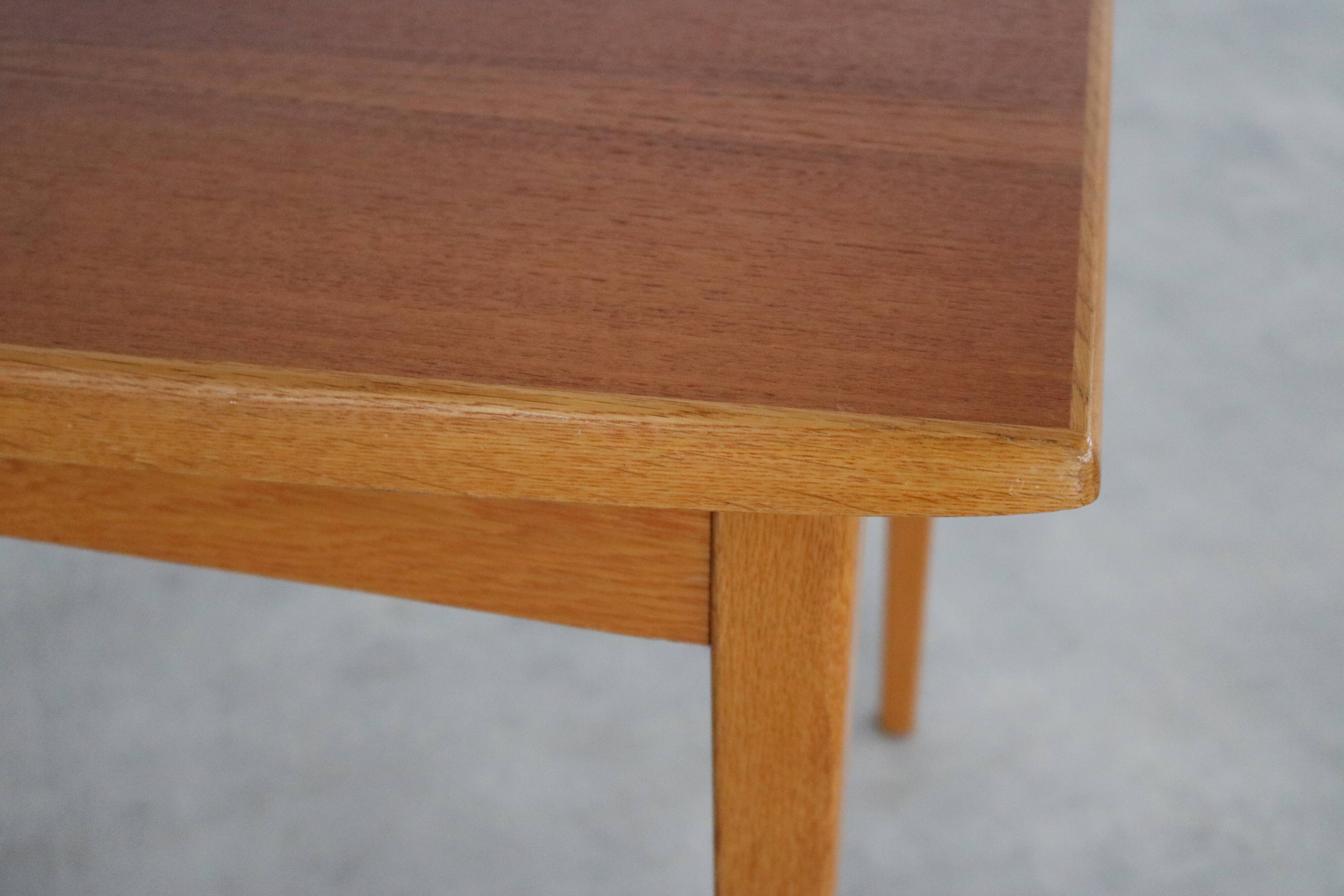 Table à manger extensible en chêne, années 60
