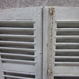 Pair of old shutter louvers