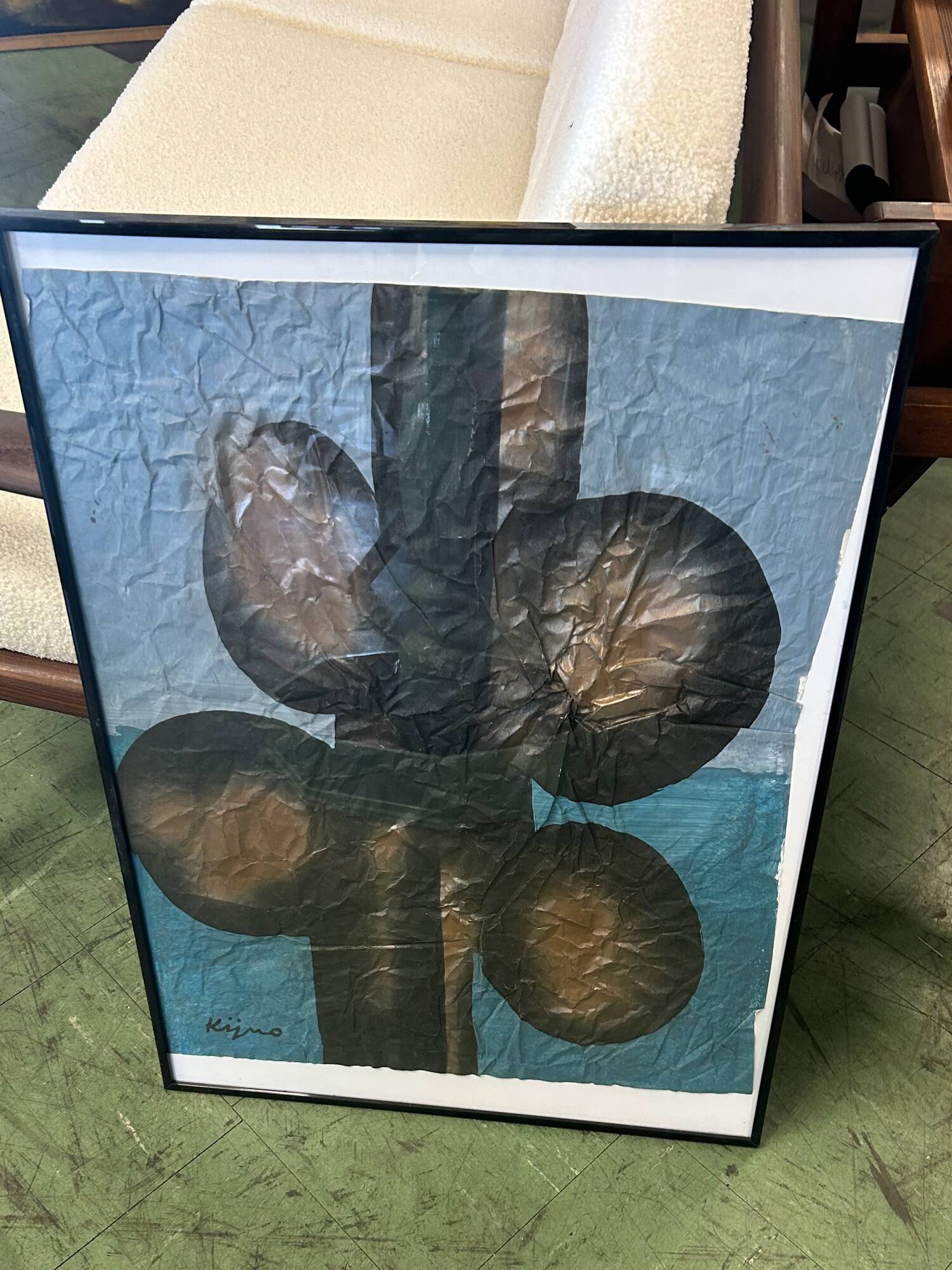 embossed paper work Kijno 1980