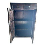 Armoire chinoise noire tiroirs hauts