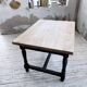 Table de ferme en chêne avec rallonges