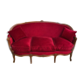 Louis Philippe-style velvet sofa