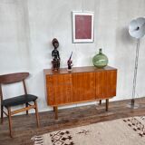 Scandinavian vintage walnut row 1960