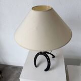 Brutalist 1950s "chain" table lamp