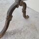 Restaurant bistro table in marble and cast iron signed godin