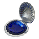 Metal shell butter dish